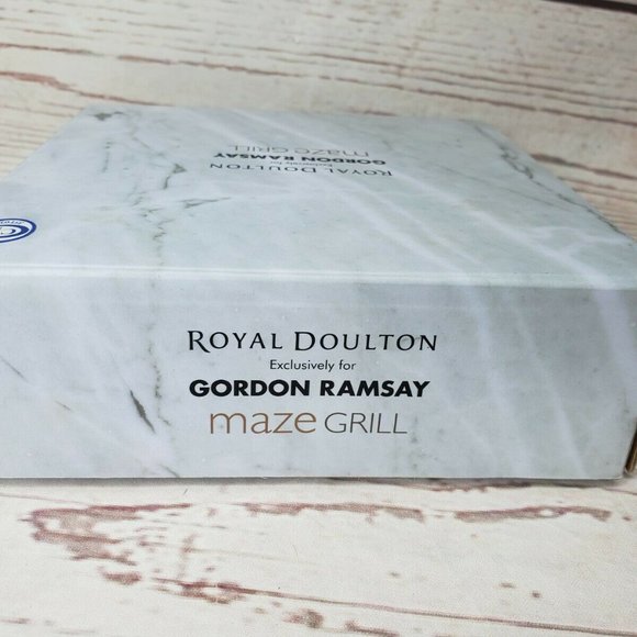 New Gordon Ramsay Maze Grill Set of 4 Plates 6" Mixed Similar Patterns - Picture 9 of 12